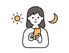24時間365日予約受付可能